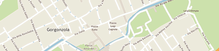 Mappa della impresa partito popolare italiano a GORGONZOLA