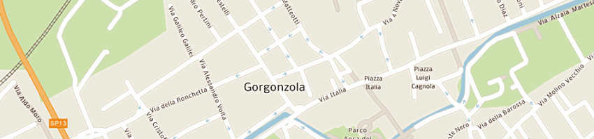 Mappa della impresa comune di gorgonzola a GORGONZOLA
