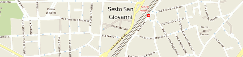 Mappa della impresa la milanina sas a SESTO SAN GIOVANNI