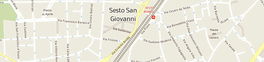 Mappa della impresa gb gestione bar di luoni carlo e c sas a SESTO SAN GIOVANNI