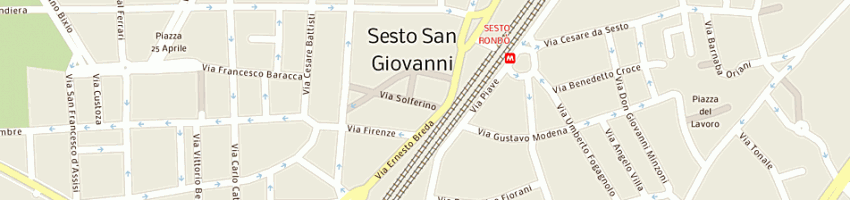 Mappa della impresa tibidabo di benacchio giorgio a MILANO