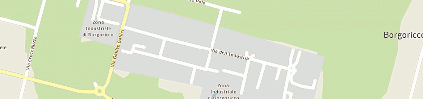 Mappa della impresa nece verniciatura srl a BORGORICCO