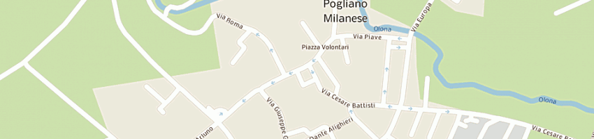 Mappa della impresa poste italiane epe a POGLIANO MILANESE