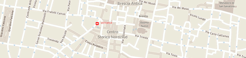 Mappa della impresa hotel vittoria - cofim a BRESCIA
