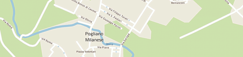 Mappa della impresa amministrazioni immobiliari gambini sas a POGLIANO MILANESE