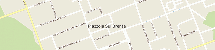 Mappa della impresa consorzio agrario di padova e venezia soccoop arl a PIAZZOLA SUL BRENTA