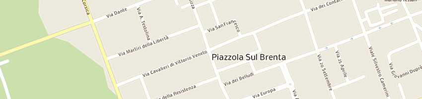Mappa della impresa municipio a PIAZZOLA SUL BRENTA