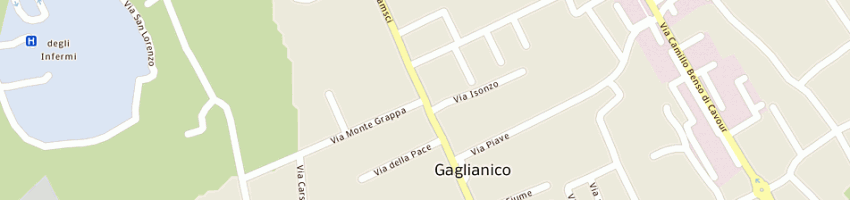 Mappa della impresa corniati daniela a GAGLIANICO