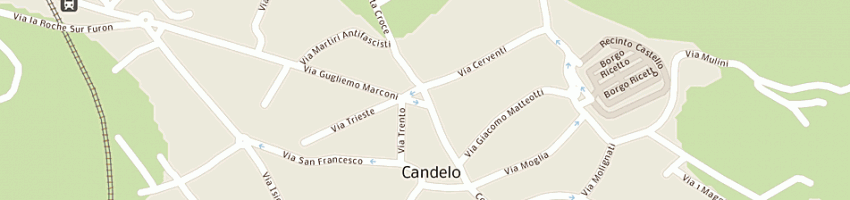 Mappa della impresa farmacia di candelo a CANDELO