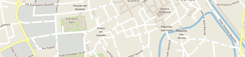 Mappa della impresa la piazzetta sas di arturo di napoli e c a VICENZA