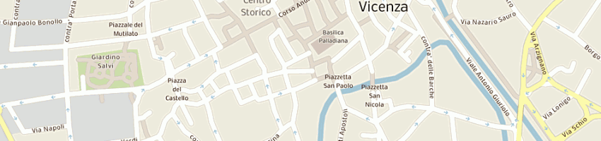 Mappa della impresa caffe' mercato a VICENZA