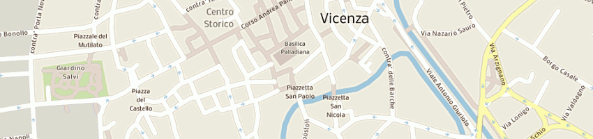Mappa della impresa plissettatura palladio di renzi orietta a VICENZA
