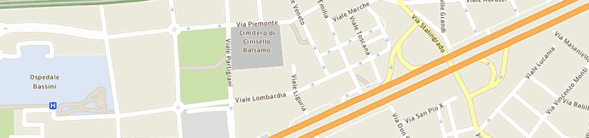 Mappa della impresa cooperativa pavese soccoop a rl a CINISELLO BALSAMO