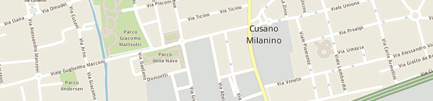 Mappa della impresa milano attrezzature (srl) a CUSANO MILANINO
