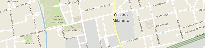 Mappa della impresa site telefonia e dati a CUSANO MILANINO