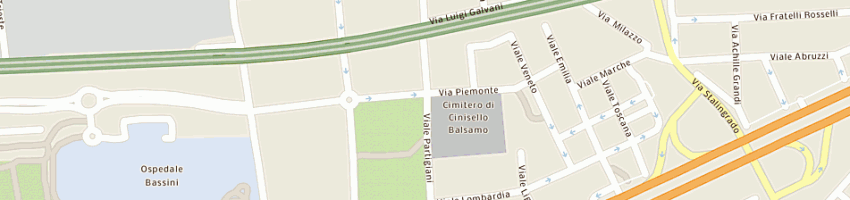 Mappa della impresa comune di cinisello balsamo - cimiteri a CINISELLO BALSAMO