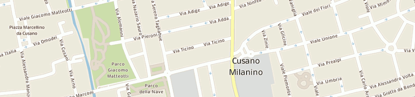 Mappa della impresa cavenago giorgio a CUSANO MILANINO