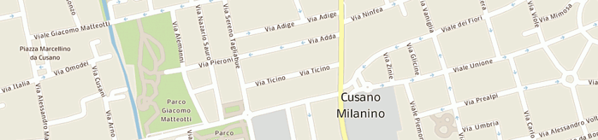 Mappa della impresa sammartino alberto massimo a CUSANO MILANINO