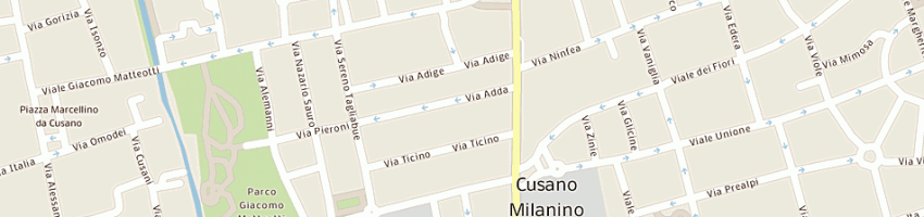 Mappa della impresa corriere braga snc di delsasso daniela e c a CUSANO MILANINO