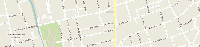 Mappa della impresa adige parking srl a MILANO