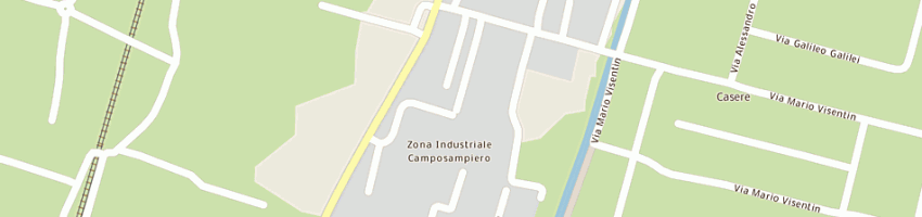 Mappa della impresa fonderia anselmi spa a CAMPOSAMPIERO