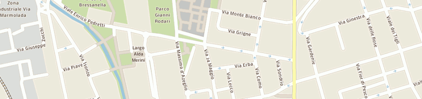 Mappa della impresa gipsy moda srl a CUSANO MILANINO