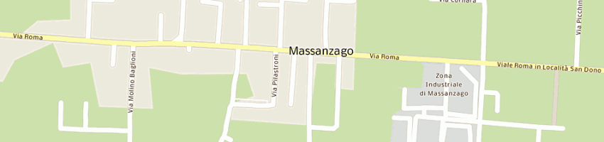Mappa della impresa ali' spa a MASSANZAGO