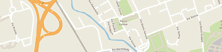 Mappa della impresa studio legale gaetano bragho' a MILANO