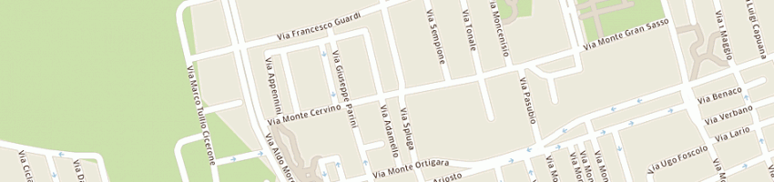 Mappa della impresa bassanini francesco giuseppe a MILANO