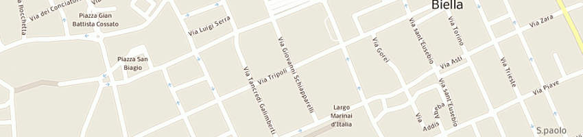 Mappa della impresa polizia stradale a BIELLA