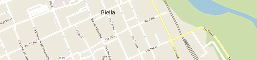 Mappa della impresa garella a BIELLA