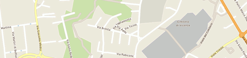 Mappa della impresa castegnero lorenzo a VICENZA