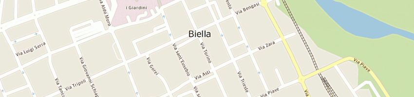 Mappa della impresa adecco italia spa a BIELLA