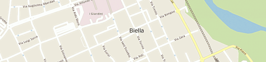 Mappa della impresa studio professionale sese bellott a BIELLA