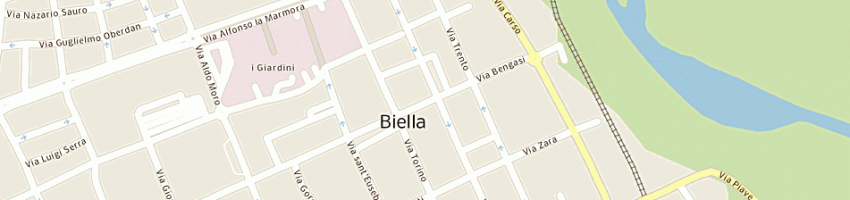 Mappa della impresa attivita' artistica a BIELLA
