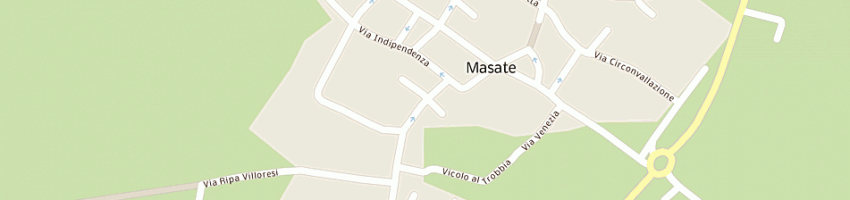 Mappa della impresa farmacia castellani a MASATE