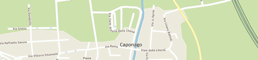 Mappa della impresa rizzo giuseppe a CAPONAGO
