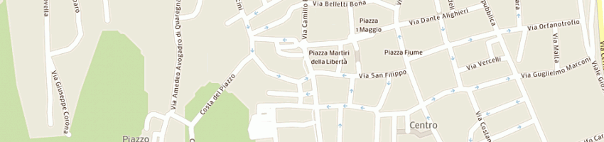 Mappa della impresa tamagno giuseppe di segala gino a BIELLA