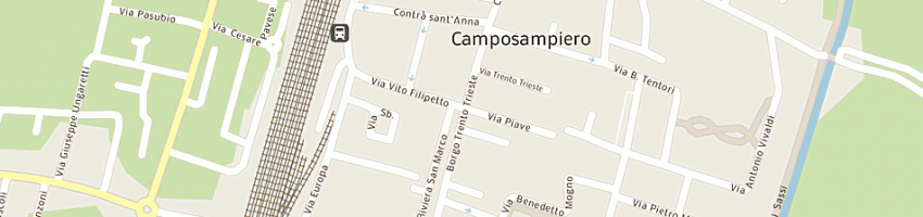 Mappa della impresa sabbadin alberto a CAMPOSAMPIERO