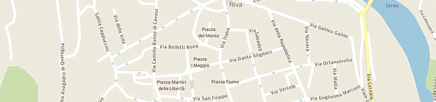Mappa della impresa municipio di biella a BIELLA