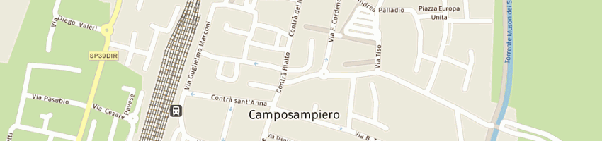 Mappa della impresa salvel cristina a CAMPOSAMPIERO
