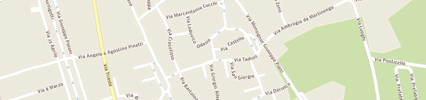 Mappa della impresa autoscuola monella snc a MARTINENGO