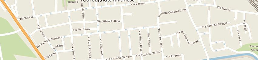 Mappa della impresa studio peritale ruggieri snc di ruggieir giuseppe e c a GARBAGNATE MILANESE