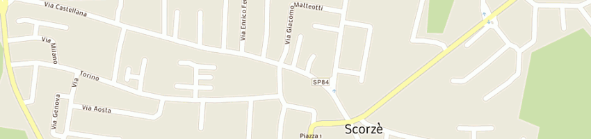 Mappa della impresa polifar di biancon g e co (sas) a SCORZE 