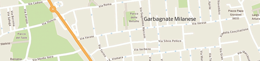 Mappa della impresa caramanti giovanni a GARBAGNATE MILANESE