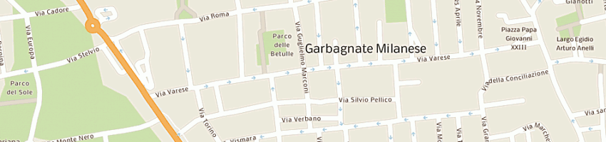 Mappa della impresa resconi leonardo a GARBAGNATE MILANESE