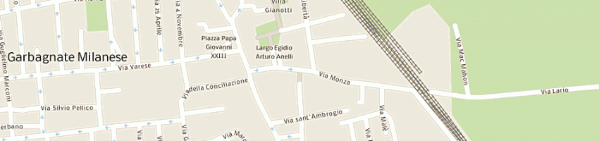 Mappa della impresa interni mangiola sas di buffoli tiziano e c a GARBAGNATE MILANESE