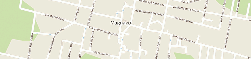 Mappa della impresa lucio piccoli management di paganini orfeo a MAGNAGO
