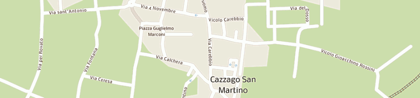 Mappa della impresa zini ermenegilda a CAZZAGO SAN MARTINO