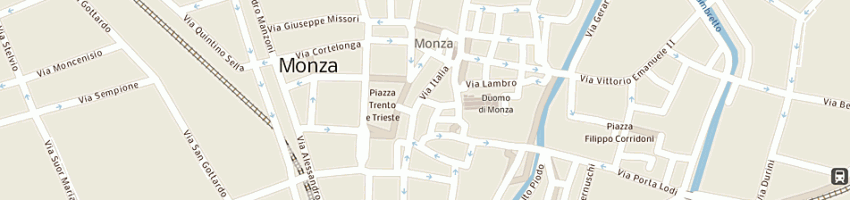 Mappa della impresa profumeria saporiti (sas) a MONZA